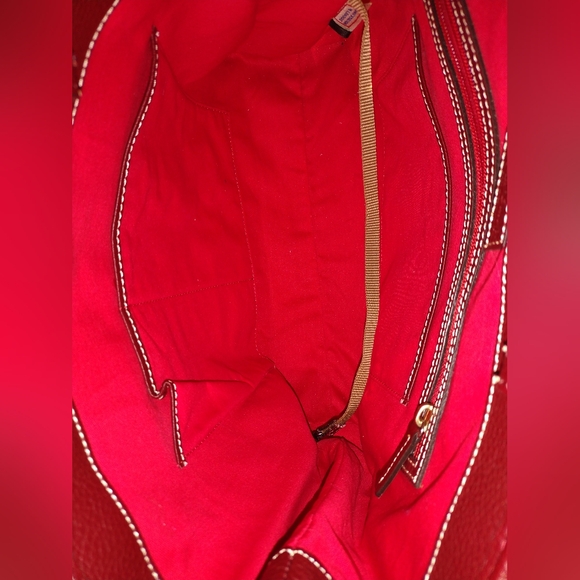 Dooney & Bourke Colette Pebble Leather Large Tote wine/burgundy NWOT - Picture 7 of 7